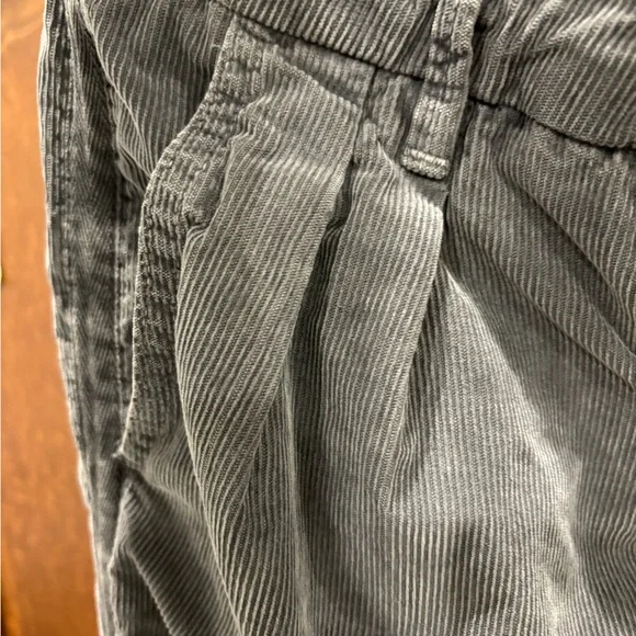 NSF Womens Cotton Corduroy High Rise button fly Straight Leg Pants Gray Size 25 - Picture 4 of 7